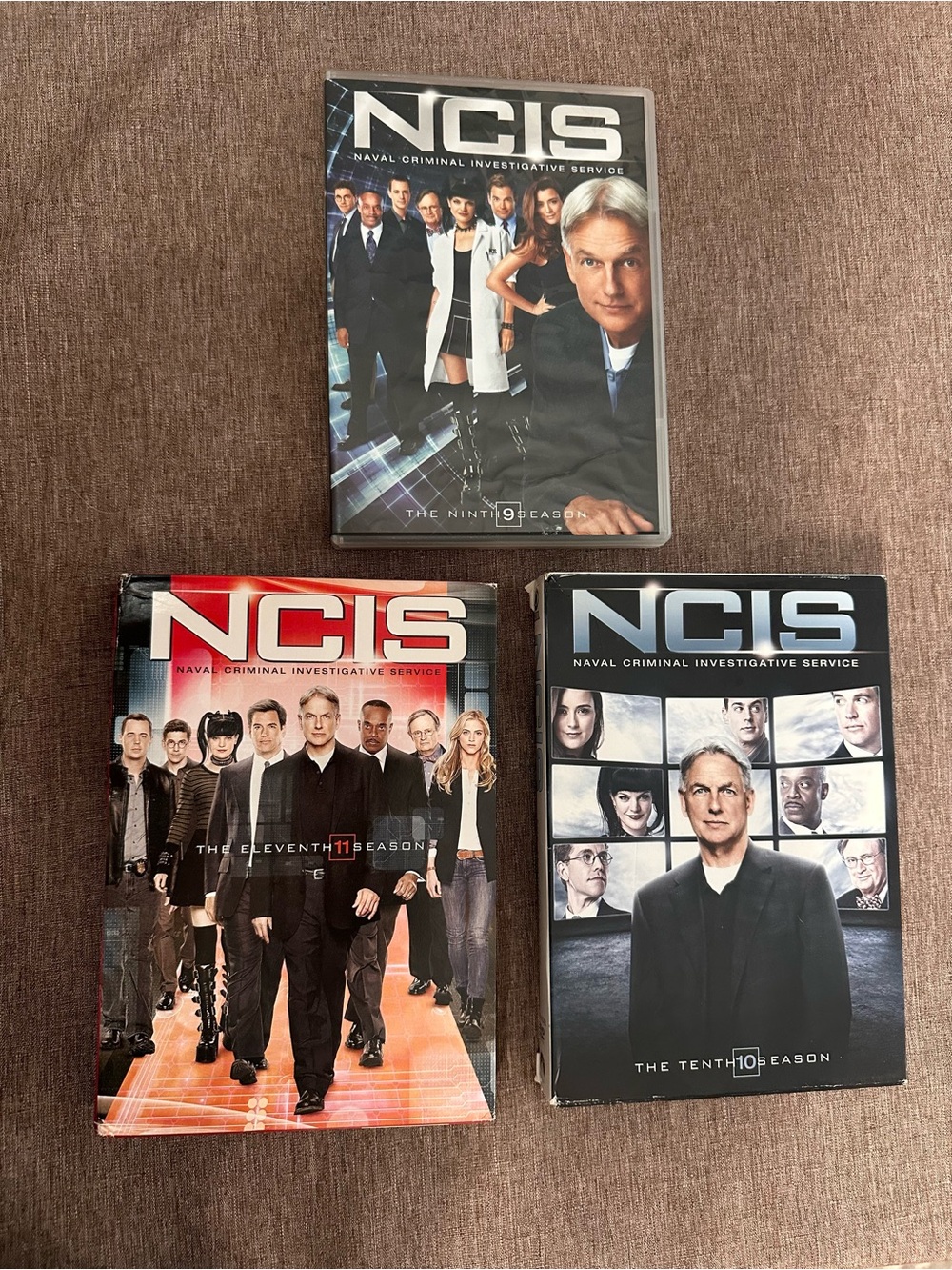 NCIS TV Series DVD Box Set - Black/Red/Gray Covers (Seasons 9-11)